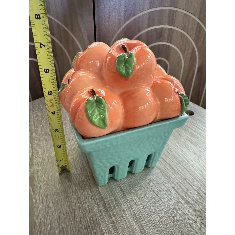 Homeworx By Harry Slatkin Farmstand Peach Basket Candle Holder 79-927Z